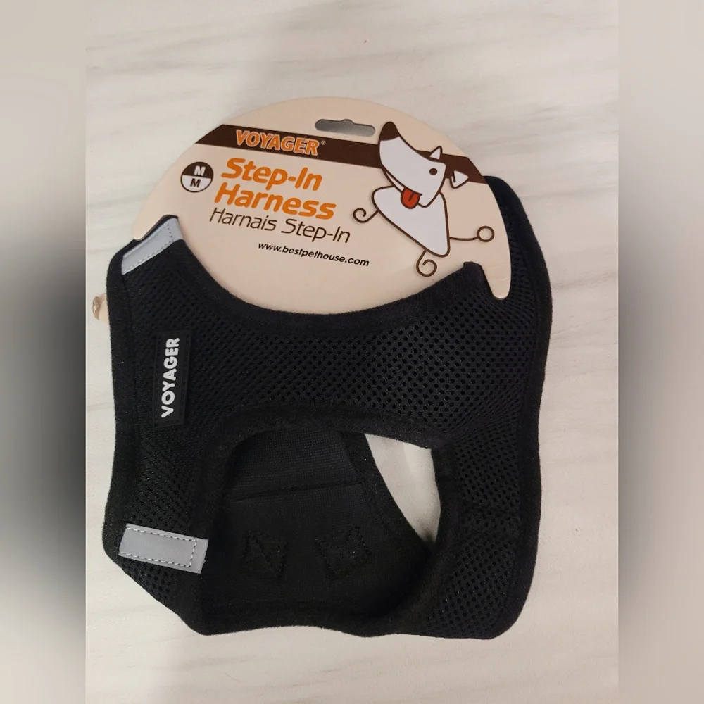 Voyager black harness dog collar M - Picture 1 of 3